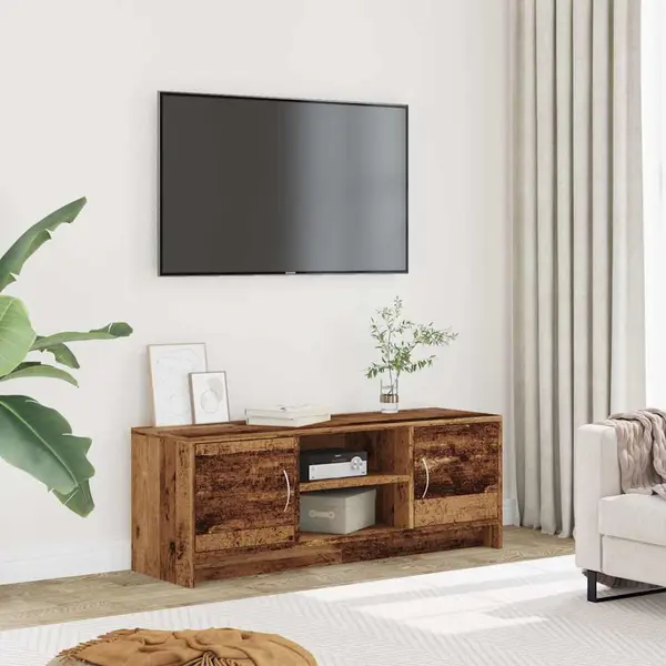 Vidaxl - Tv-schrank Altholz-optik 102x30x37, 5 Cm Holzwerkstoff thumbnail