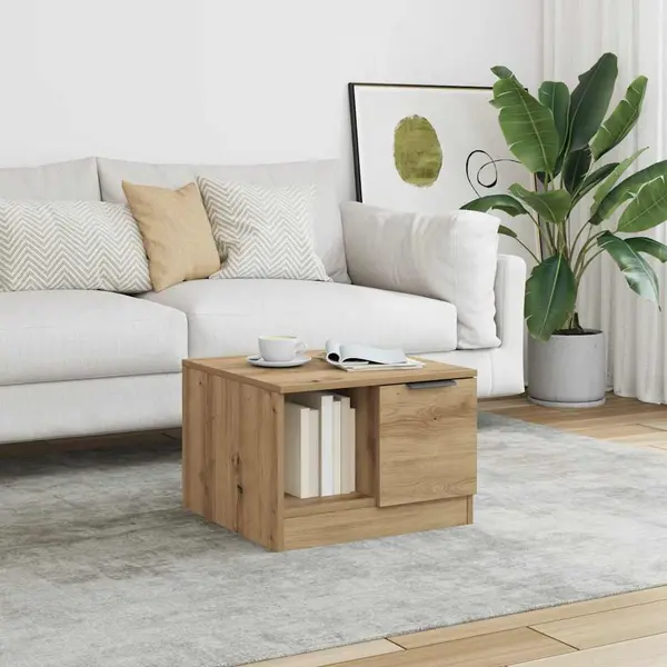VidaXL Couchtisch Artisan-Eiche 50x50x36 Cm Holzwerkstoff thumbnail