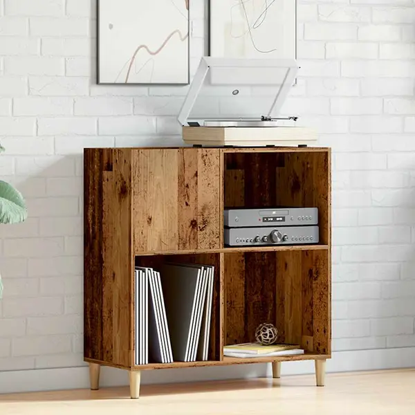 Plattenschrank Altholz-optik 84, 5x38x89 Cm Holzwerkstoff - Vidaxl thumbnail