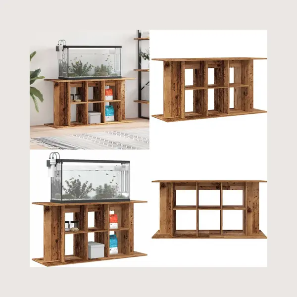 VidaXL Aquariumständer Altholz-Optik 120x40x60 Cm Holzwerkstoff thumbnail