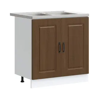 VidaXL Küchenschrank Kalmar Braun Eichen-Optik 80 X 46 X 81.5 Cm