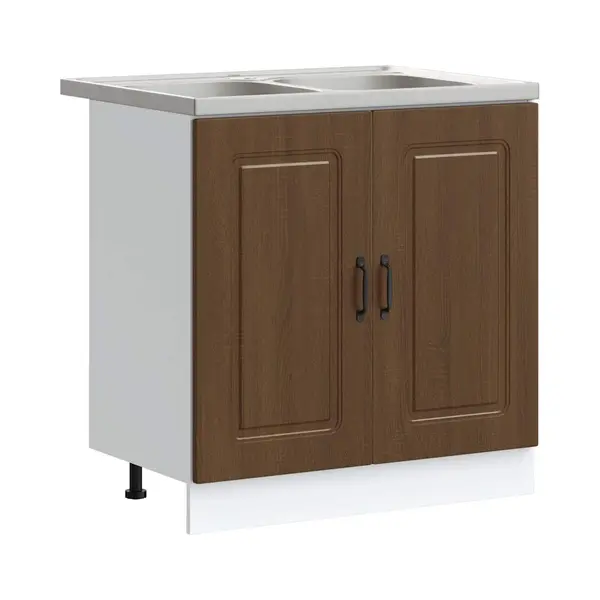 VidaXL Küchenschrank Kalmar Braun Eichen-Optik 80 X 46 X 81.5 Cm thumbnail