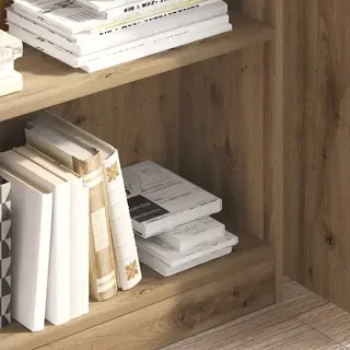 VidaXL Bücherregal Bücherregal Artisan-Eiche 80x24x109 Cm Holzwerkstoff, 1-tlg.