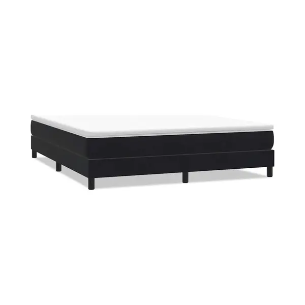 Boxspringbett Ohne Matratze Schwarz 180x210 Cm Samt Vidaxl thumbnail