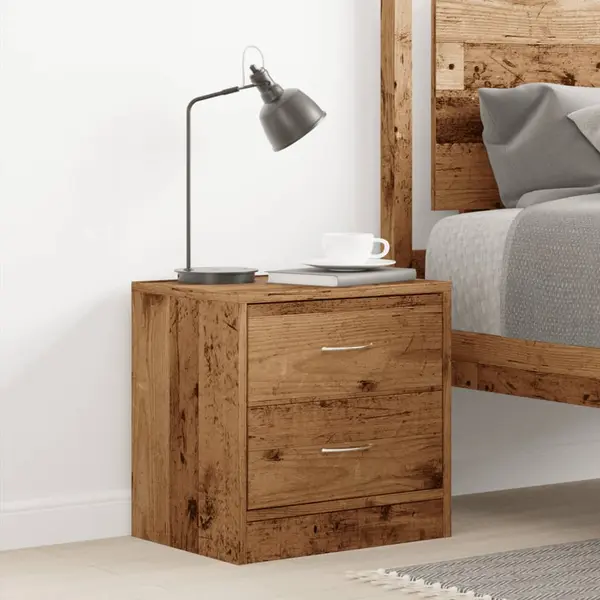 Nachttisch Altholz-optik 40x30x40 Cm Holzwerkstoff Vidaxl thumbnail