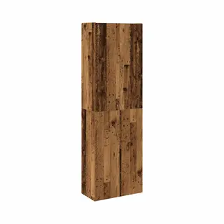 Highboard Altholz-optik 60x32x190 Cm Holzwerkstoff Vidaxl 737946