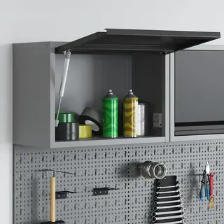 VidaXL Tool Cabinet Grey Metal Storage Indoor Use 50x25x35 Cm