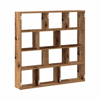 Würfelregal 12 Fächer Altholz-optik Holzwerkstoff Vidaxl782326