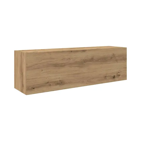 VidaXL Bathroom Wall Cabinet - Artisan Oak, Engineered Wood Storage Unit 100 Cm X 25 Cm X 30 Cm With Gas Spring Doors, Multi-room Use thumbnail