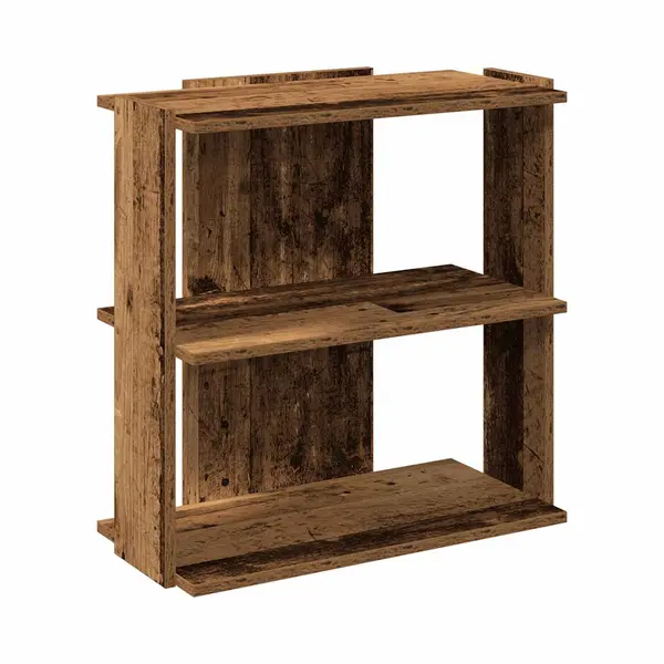 Vidaxl Bücherregal 3 Böden Altholz-optik 60x30x60 Cm Holzwerkstoff thumbnail