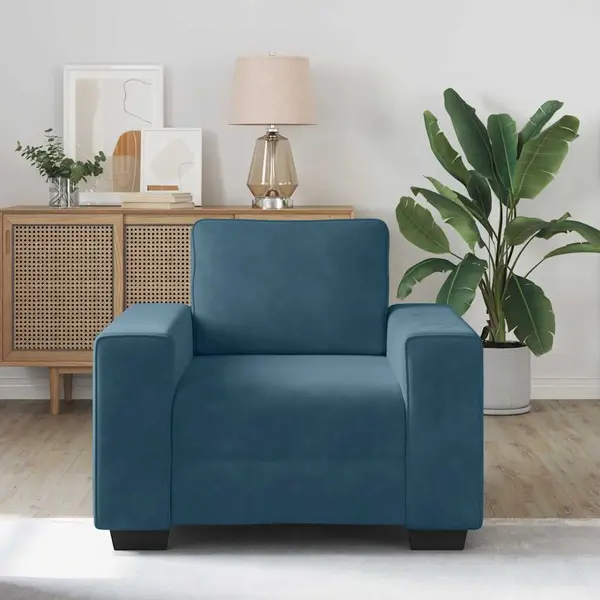 Sessel Blau 60 Cm Samt Vidaxl thumbnail