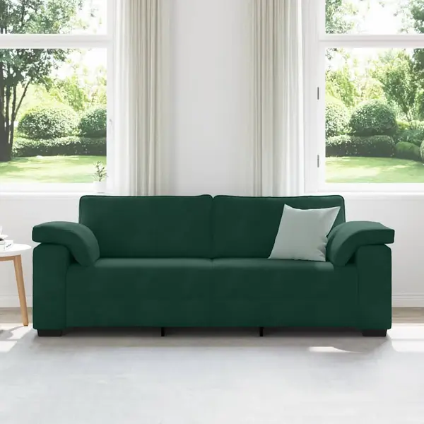 3-sitzer-sofa Dunkelgrün 178 Cm Samt Vidaxl thumbnail