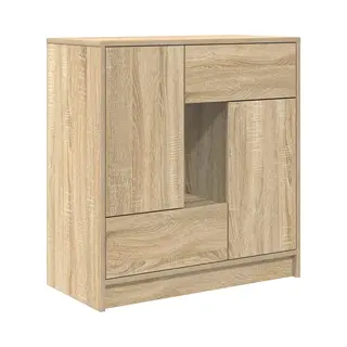 VidaXL Sideboard Mit Schubladen Und Türen Sonoma-Eiche 70, 5x34x74, 5 Cm