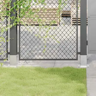 Vidaxl - Pfostenträger Quadratisch 12 Stk. Silber 91x91mm Stahl Verzinkt 443199