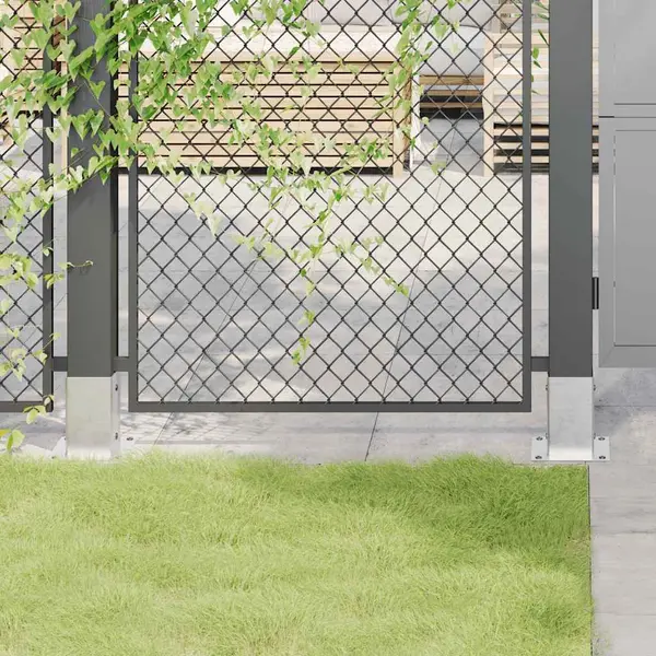 Vidaxl - Pfostenträger Quadratisch 12 Stk. Silber 91x91mm Stahl Verzinkt 443199 thumbnail