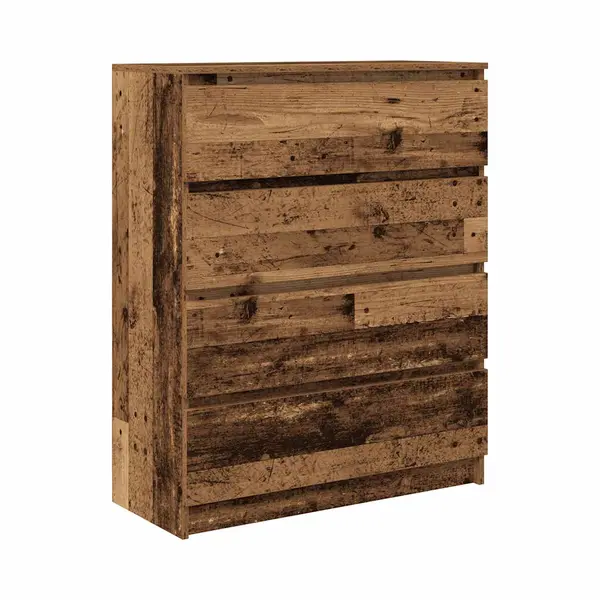 Sideboard Altholz-optik 80x35x99 Cm Holzwerkstoff Vidaxl thumbnail