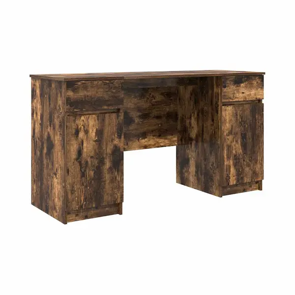 Schreibtisch Räuchereiche 140 X 49 X 76 Cm Holzwerkstoff Vidaxl thumbnail