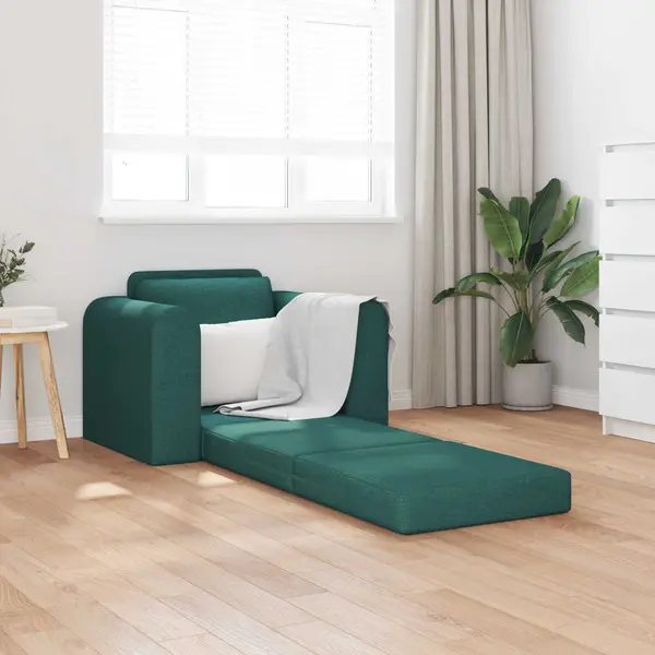 VidaXL Schlafsofa Dunkelgrün 98 X 71 X 83 Cm Stoff thumbnail