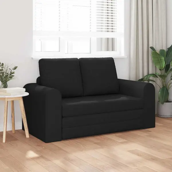 VidaXL Schlafsofa 60cm Schwarz Stoff thumbnail