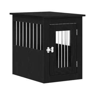Hundebox-möbel Schwarze Eiche 45 X 62 X 59 Cm Holzwerkstoff Vidaxl