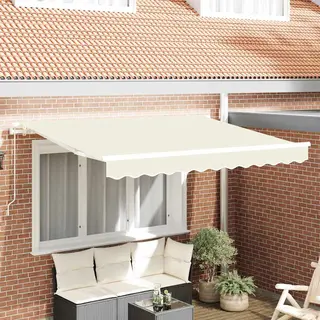 VidaXL Vervangingsdoek Voor Zonnescherm Crème 235 X 195 Cm Polyester
