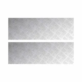 Rautenscheiben 2 Pcs Silber 90 X 30 Cm Aluminium Vidaxl