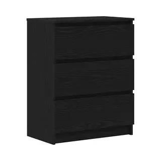 VidaXL Sideboard Cabinet - Black Oak 60x35x76 Cm Engineered Wood - Modern Storage Unit For Living Room