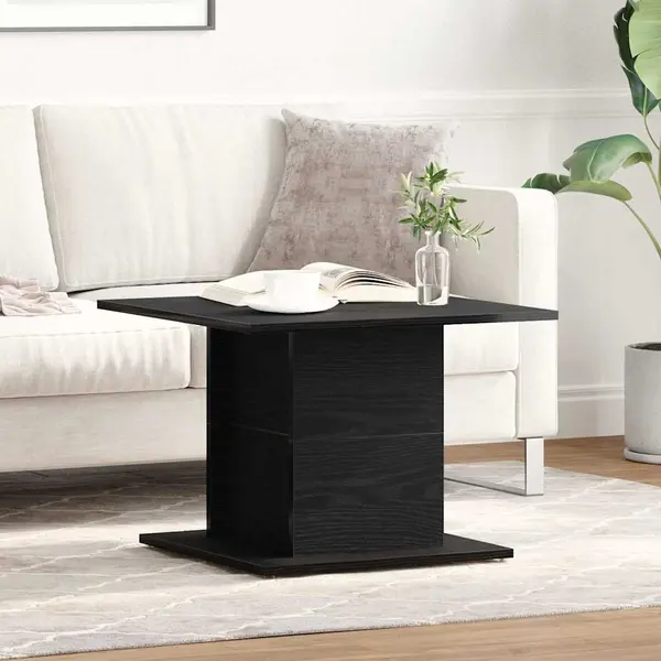 Vidaxl - Couchtisch Schwarze Eiche 55.5 X 55.5 X 40 Cm Holzwerkstoff thumbnail