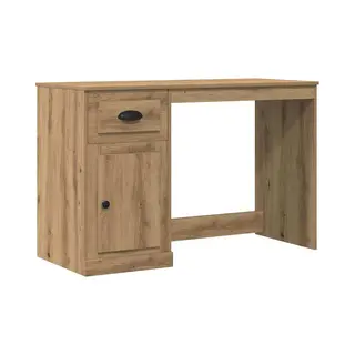 VidaXL Bureau Met Lade Artisan Eiken 50 X 115 X 75 Cm Bewerkt Hout