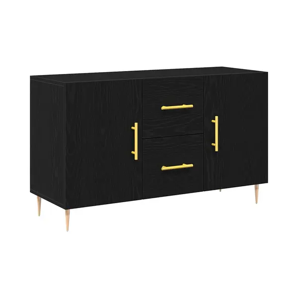 VidaXL Sideboard Schwarz Eichen-Optik 100 X 36 X 60 Cm Holzwerkstoff thumbnail