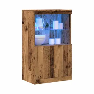 VidaXL Sideboard Brown 60 X 37 X 100 Cm Engineered Wood, Rustic Sideboard, Rectangular Living Room Storage Unit, Durable Household Organizer,