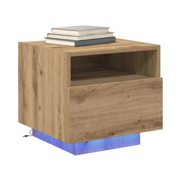 VidaXL Nachttisch Artisan-Eiche 40 X 39 X 37 Cm Holzwerkstoff thumbnail