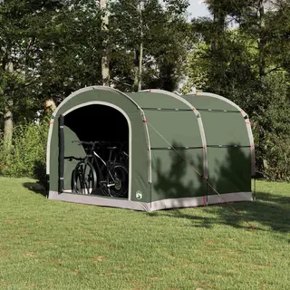 VidaXL Tent Met Dak Met Opslag Groen Polyester