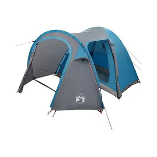 VidaXL - Koepeltent - Koepel - Met - Dak - Met - Opslag - Blauw - 384 - X - 254 - X - 170 - Cm