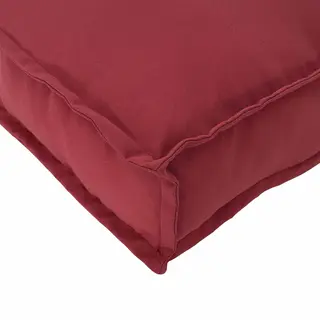 VidaXL Pallet Kussen Set 2 Pcs Wijnrood Oxford Stof
