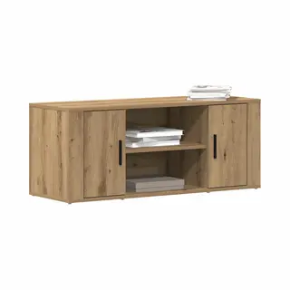 VidaXL Tv Cabinet Artisan Oak 100 X 35 X 40 Cm Engineered Wood, Modern Living Room, Functional Storage Cabinet, Low Profile Media Console, Stylish Tv
