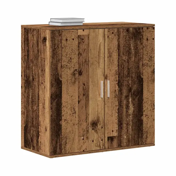 VidaXL Sideboard Altholz 79 X 38 X 80 Cm Holzwerkstoff, Esszimmer Sideboard, Moderner Stauraum, Rustikal, Robuster Schrank, Praktisches Möbel Für thumbnail
