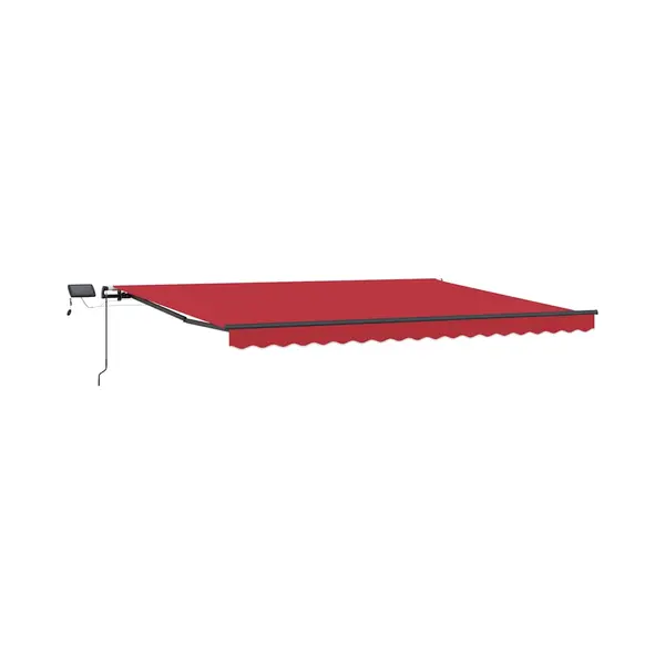 Manuelle Aufrollbare Markise Mit Led Rot 400x300 Cm Vidaxl 537972 thumbnail