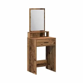 VidaXL Dressing Table Old Wood 50 X 41 X 140 Cm Engineered Wood, Modern Furniture, Rectangular Bedroom Vanity Table For Organized Storage, Stylish