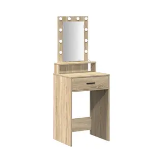VidaXL Schminktisch Mit Speicher Braun 50 X 41 X 140 Cm Holzwerkstoff