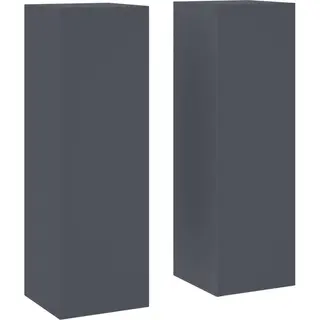 Pflanzenständer 2 Pcs Anthrazit 24 X 24 X 75 Cm Stahl Vidaxl