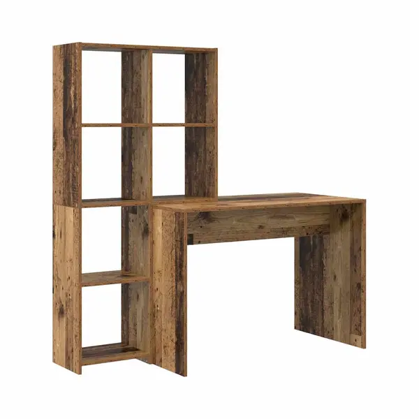 Schreibtisch Altholz 138.5 X 55 X 143 Cm Holzwerkstoff Vidaxl thumbnail