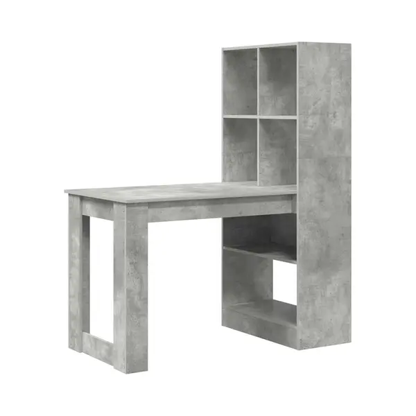 Schreibtisch Beton Grau 122 X 67 X 145 Cm Holzwerkstoff Vidaxl thumbnail