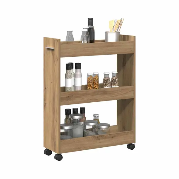 Vidaxl - Cabinet Eiche Handwerklich 60 X 22 X 79 Cm Holzwerkstoff thumbnail