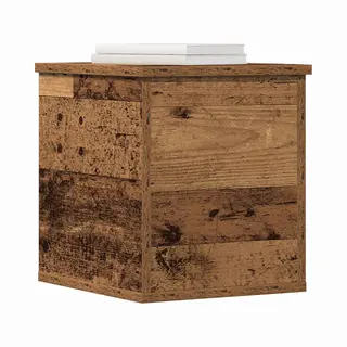 VidaXL Storage Box Old Wood 30 X 35 X 35 Cm Engineered Wood, Modern Storage Box, Rectangular Organizer, Clutter-Free Solution, Ample Space, Utility