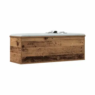 VidaXL Opslagdoos Met Opslag Oud Hout 102 X 35 X 35 Cm Bewerkt Hout