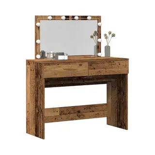 Schminktisch Altholz 100 X 40 X 120 Cm Holzwerkstoff Vidaxl