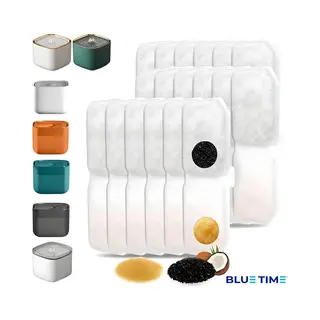 BlueTime - Drinkfontein Filters - Filter Drinkfontein - Drinkfontein Filters - Navulling - Kat Navulling Set 5 Stuks