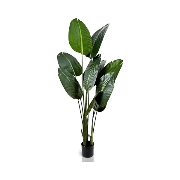 IvoQ Strelitzia Kunstplant 160 Cm - Grote Paradijsvogelplant In Pot - Levensecht & Onderhoudsvrij - Voor Binnen thumbnail