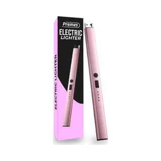 Premes – Elektrisches Feuerzeug – Usb-aufladbar – Windfest – Grillen – Kerzen – Plasma – Rosa